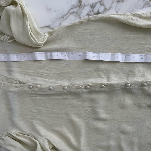 VITA GRACE Ophelia Tie Cuff Blouse | Meadow - Picture 11 of 12